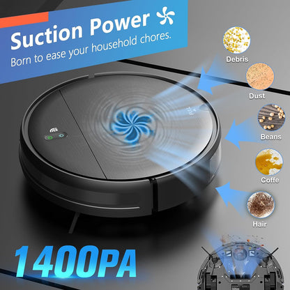 Robot Vacuum Cleaner BR151, 1600Pa Super Suction, APP/Voice Control, Auto and Spot Cleaning