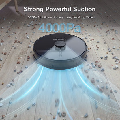 X6 Robot Vacuum Cleaner, 4000Pa Super Suction, APP/Voice Control, Auto and Spot Cleaning