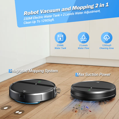 Robot Vacuum Cleaner G20, 1600Pa Super Suction, APP/Voice Control, Auto and Spot Cleaning