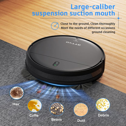 Robot Vacuum Cleaner BR151, 1600Pa Super Suction, APP/Voice Control, Auto and Spot Cleaning