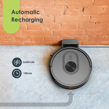 HR1010 Robot Vacuum Cleaner, 2200Pa Super Suction, APP/Voice Control, Auto and Spot Cleaning