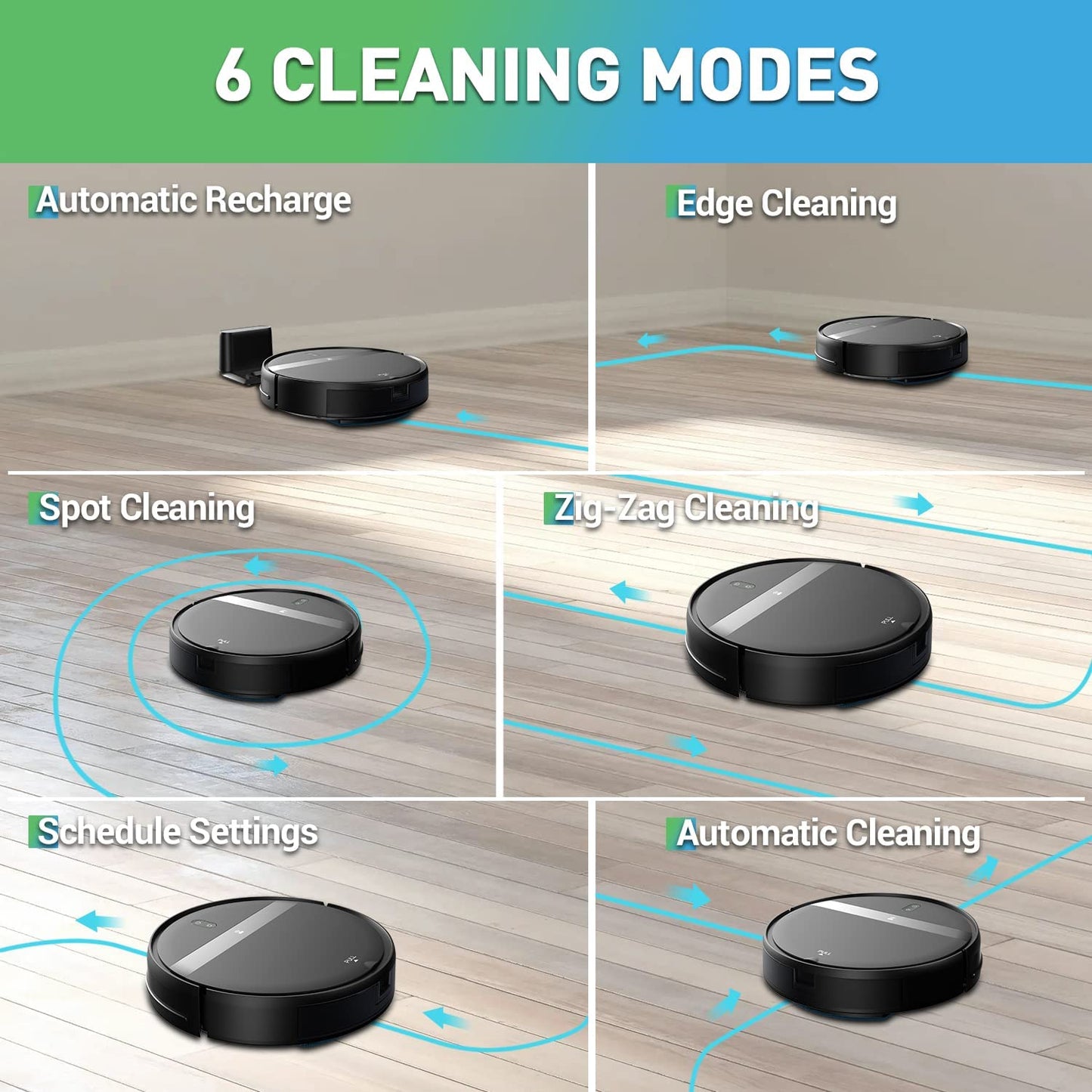 Robot Vacuum Cleaner G20, 1600Pa Super Suction, APP/Voice Control, Auto and Spot Cleaning