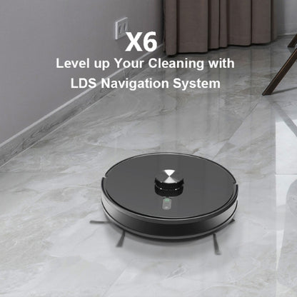 X6 Robot Vacuum Cleaner, 4000Pa Super Suction, APP/Voice Control, Auto and Spot Cleaning