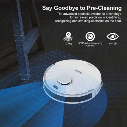 X20 Self-Emptying Robot Vacuum Cleaner, 6000Pa Super Suction, APP/Voice Control, 3D LDS Mapping