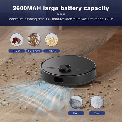 M30+ Robot Vacuum and Mop Combo, 3000Pa Super Suction, APP/Voice Control, Auto and Spot Cleaning